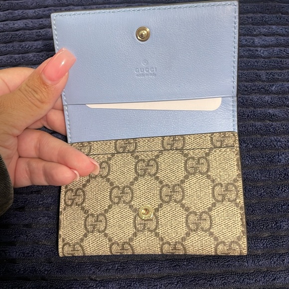 Gucci Pink & Blue Compact Wallet - Picture 3 of 4